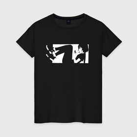 Женская футболка хлопок с принтом Поколение Z в Екатеринбурге, 100% хлопок | прямой крой, круглый вырез горловины, длина до линии бедер, слегка спущенное плечо | девушка | мобильный | технология | цифровой | человек