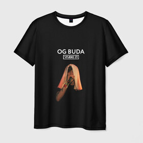 Мужская футболка 3D с принтом OG Buda в Екатеринбурге, 100% полиэфир | прямой крой, круглый вырез горловины, длина до линии бедер | melon music | og buda | опг сити | русский рэп | рэп | тюмень | хип хоп