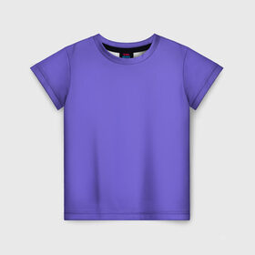 Детская футболка 3D с принтом Аспидно-синий в Екатеринбурге, 100% гипоаллергенный полиэфир | прямой крой, круглый вырез горловины, длина до линии бедер, чуть спущенное плечо, ткань немного тянется | Тематика изображения на принте: без дизайна | без картинки | одноцветные | синий