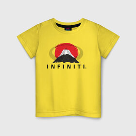 Детская футболка хлопок с принтом Infiniti в Екатеринбурге, 100% хлопок | круглый вырез горловины, полуприлегающий силуэт, длина до линии бедер | infiniti | авто | горафудзияма | инфинити | лого