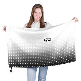 Флаг 3D с принтом Infiniti в Екатеринбурге, 100% полиэстер | плотность ткани — 95 г/м2, размер — 67 х 109 см. Принт наносится с одной стороны | auto | avto | finik | infiniti | infiniti qx | infinity | qx70 | qx80 | авто | инфинити | финик