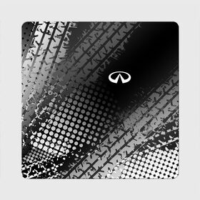 Магнит виниловый Квадрат с принтом Infiniti в Екатеринбурге, полимерный материал с магнитным слоем | размер 9*9 см, закругленные углы | auto | avto | finik | infiniti | infiniti qx | infinity | qx70 | qx80 | авто | инфинити | финик