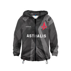 Детская ветровка 3D с принтом Astralis Jersey Pro (2021 22) в Екатеринбурге, 100% полиэстер | подол и капюшон оформлены резинкой с фиксаторами, по бокам два кармана без застежек, один потайной карман на груди | 0x000000123 | astralis | csgo | device | dupreeh | gla1ve | jersey | magisk | xyp9x | астралис | ксго | форма