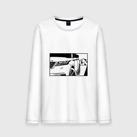 Мужской лонгслив хлопок с принтом Range Rover Evoque Черно-белый в Екатеринбурге, 100% хлопок |  | range rover evoque | горы | дорога | иллюстрация | колеса | машина | фары | черно белый