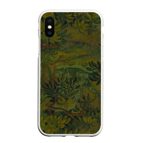Чехол для iPhone XS Max матовый с принтом Зеркальный лес (Mirror forest) в Екатеринбурге, Силикон | Область печати: задняя сторона чехла, без боковых панелей | Тематика изображения на принте: зеркальный лес | камуфляж | картина лес | лес | лесной камуфляж | лесной пейзаж | обои | обои пейзаж | пейзаж