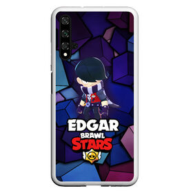 Чехол для Honor 20 с принтом BRAWL STARS EDGAR в Екатеринбурге, Силикон | Область печати: задняя сторона чехла, без боковых панелей | 8 bit | brawl stars | byron | colette | crow | edgar | gale | leon | max | mr.p | sally leon | shark | virus 8 bit | werewolf leon | акула | байрон | берли | бравл старс | ворон | коллет | макс | оборотень | эдгар