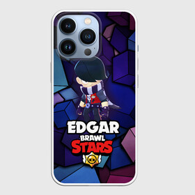 Чехол для iPhone 13 Pro с принтом BRAWL STARS EDGAR. в Екатеринбурге,  |  | 8 bit | brawl stars | byron | colette | crow | edgar | gale | leon | max | mr.p | sally leon | shark | virus 8 bit | werewolf leon | акула | байрон | берли | бравл старс | ворон | коллет | макс | оборотень | эдгар