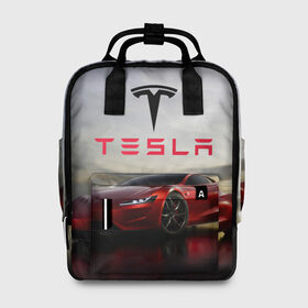 Женский рюкзак 3D с принтом Tesla Roadster в Екатеринбурге, 100% полиэстер | лямки с регулируемой длиной, сверху ручки, чтобы рюкзак нести как сумку. Основное отделение закрывается на молнию, как и внешний карман. Внутри два дополнительных кармана, один из которых закрывается на молнию. По бокам два дополнительных кармашка, куда поместится маленькая бутылочка
 | america | auto | car | electric | elon | motors | musk | roadster | tesla | usa | vehicle | авто | америка | илон | маск | модель | сша | тесла | электромобиль