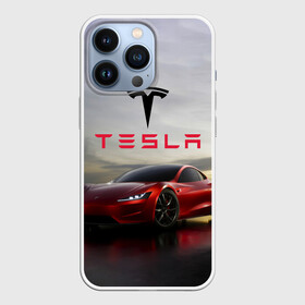Чехол для iPhone 13 Pro с принтом Tesla Roadster в Екатеринбурге,  |  | america | auto | car | electric | elon | motors | musk | roadster | tesla | usa | vehicle | авто | америка | илон | маск | модель | сша | тесла | электромобиль