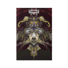 Обложка для паспорта матовая кожа с принтом Архангел Афтон в Екатеринбурге, натуральная матовая кожа | размер 19,3 х 13,7 см; прозрачные пластиковые крепления | fnaf | william afton | ангел | архангел | афтон | крылья | робот | уильям афтон | фиолетовый человек
