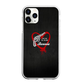 Чехол для iPhone 11 Pro матовый с принтом Bonnie в Екатеринбурге, Силикон |  | Тематика изображения на принте: barrow | bonnie | clyde | love you till the end | parker | бони | бони и клайд | бонни | для влюбленных | клайд | кровь | любовь | парные | пистолет | револьвер | сердце