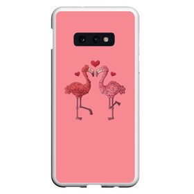 Чехол для Samsung S10E с принтом Love Forever в Екатеринбурге, Силикон | Область печати: задняя сторона чехла, без боковых панелей | angel | cupid | day | flamingo | happy | heart | love | rose | valentine | valentines | ангел | валентин | валентина | валентинка | день | купидон | любовь | святого | святой | сердце | фламинго