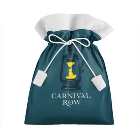 Подарочный 3D мешок с принтом Карнивал Роу - Carnival Row в Екатеринбурге, 100% полиэстер | Размер: 29*39 см | Тематика изображения на принте: carnival row | волшебный | исторический | карнивал роу | крылья | лампа | лого | логотип | подарок | сериал | сказка | фея | шляпа