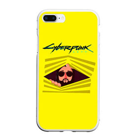 Чехол для iPhone 7Plus/8 Plus матовый с принтом Cyberpunk 2077 в Екатеринбурге, Силикон | Область печати: задняя сторона чехла, без боковых панелей | cyberpunk 2077 | hacker | maelstrom | militech | quadra | samurai | sci fi | technology | trauma team | v | будущее | игра | иероглифы | киану ривз | кибер | киберпанк | киборг | киборги | корпорация | лого | милитек | панк | роботы | самурай | т