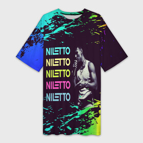 Платье-футболка 3D с принтом niletto в Екатеринбурге,  |  | nilett | niletto | niletto любимка | niletto песни | niletto танцы | голос | данил хаски | клип | любимка | музыка | нилетто | нилетто любимка | пародия | песни | песня | песня любимка | рэп | танец | танцы | телевиде | шоу