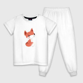 Детская пижама хлопок с принтом Лиса в Екатеринбурге, 100% хлопок |  брюки и футболка прямого кроя, без карманов, на брюках мягкая резинка на поясе и по низу штанин
 | алиса | лисичка | пушистый хвост | рыжая | сестричка