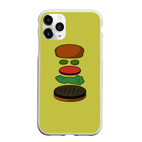 Чехол для iPhone 11 Pro матовый с принтом Бургер в разборе в Екатеринбурге, Силикон |  | fastfood | food | pattern | бургер | бургер кинг | гамбургер | еда | макдональдс | паттерн | фастфуд