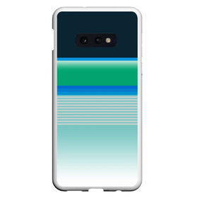 Чехол для Samsung S10E с принтом Sea color в Екатеринбурге, Силикон | Область печати: задняя сторона чехла, без боковых панелей | green | line | lines | sea | sea color | wave | зеленый | море | морской цвет