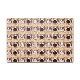 Пазл магнитный 126 элементов с принтом поп кэт в Екатеринбурге, полимерный материал с магнитным слоем | 126 деталей, размер изделия —  180*270 мм | popping cat | кот | мем