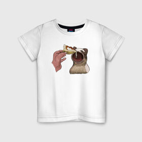 Детская футболка хлопок с принтом Pop Cat в Екатеринбурге, 100% хлопок | круглый вырез горловины, полуприлегающий силуэт, длина до линии бедер | art | cat | dj | eat | feed | goer | musician | party | pop | singer | арт | буп | диджей | кот | кошка | музыкант | певец | поп | тусовщик