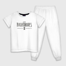 Детская пижама хлопок с принтом Little Nightmares 2 в Екатеринбурге, 100% хлопок |  брюки и футболка прямого кроя, без карманов, на брюках мягкая резинка на поясе и по низу штанин
 | little nightmares | игра | страшилка | страшная игра | ужас | хоррор