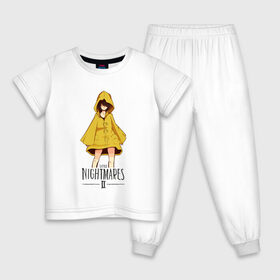 Детская пижама хлопок с принтом Little Nightmares 2 в Екатеринбурге, 100% хлопок |  брюки и футболка прямого кроя, без карманов, на брюках мягкая резинка на поясе и по низу штанин
 | little nightmares | игра | страшилка | страшная игра | ужас | хоррор