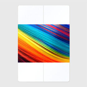 Магнитный плакат 2Х3 с принтом цветной мех диагональ в Екатеринбурге, Полимерный материал с магнитным слоем | 6 деталей размером 9*9 см | волокна | геометрия | диагональ | краски | мех | полоски | полосы | радуга | текстура | цвета | яркий