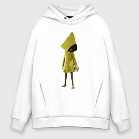 Мужское худи Oversize хлопок с принтом Little Nightmares в Екатеринбурге, френч-терри — 70% хлопок, 30% полиэстер. Мягкий теплый начес внутри —100% хлопок | боковые карманы, эластичные манжеты и нижняя кромка, капюшон на магнитной кнопке | games | little nightmares | playstation | игра | мрачный | персонаж игры | человечек