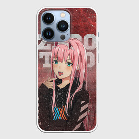 Чехол для iPhone 13 Pro с принтом Zero Two в толстовке в Екатеринбурге,  |  | darling | darling in the franxx | zero two | вайфу | зеро ту | код 002 | любимый во франксе | франкс