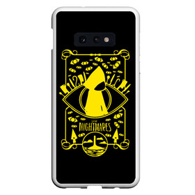 Чехол для Samsung S10E с принтом little nightmares (портрет) в Екатеринбурге, Силикон | Область печати: задняя сторона чехла, без боковых панелей | game | indie | little | little nightmares | namco | nightmares | глаз | девочка | игра | игры | инди | карты | квест | ключ | литл найтмейрс | логотипы игр | маленькие | моно | монстр | платформер | рисунок | руки | ужастик | хорро