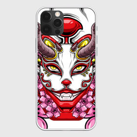 Чехол для iPhone 12 Pro Max с принтом Японский демон в Екатеринбурге, Силикон |  | demon | fox | japanese | mask | арт | голова | демон | маска | монстр | рисунок | рога | цветы | японский