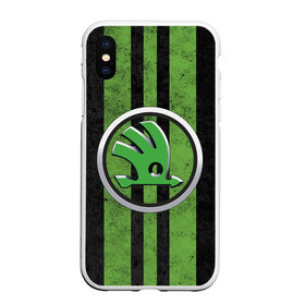 Чехол для iPhone XS Max матовый с принтом Skoda Green Logo (Z) в Екатеринбурге, Силикон | Область печати: задняя сторона чехла, без боковых панелей | Тематика изображения на принте: octavia | rapid | rs | skoda | superb | vag | volkswagen | vrs | vw | yeti | авто | автомобиль | ам | ваг | вагавод | ети | карбон | машина | октавия | рапид | суперб | шкода | шкодавод