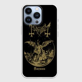 Чехол для iPhone 13 Pro с принтом MAYHEM в Екатеринбурге,  |  | black | dark | demon | hard | hardcore | mayhem | metal | music | norway | punk | rock | альбом | блэк | демон | майхем | метал | музыка | норвегия | панк | рок | черный