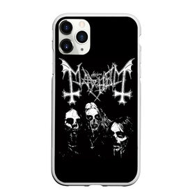 Чехол для iPhone 11 Pro матовый с принтом Mayhem в Екатеринбурге, Силикон |  | black | mayhem | metal | music | rock | skull | блэк | гитара | группа | метал | музыка | рок | череп | электрогитара