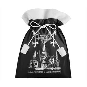 Подарочный 3D мешок с принтом Mayhem в Екатеринбурге, 100% полиэстер | Размер: 29*39 см | Тематика изображения на принте: black | mayhem | metal | music | rock | skull | блэк | гитара | группа | метал | музыка | рок | череп | электрогитара