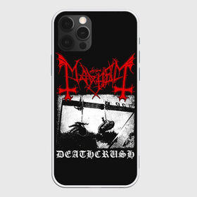 Чехол для iPhone 12 Pro Max с принтом Mayhem в Екатеринбурге, Силикон |  | Тематика изображения на принте: black | mayhem | metal | music | rock | skull | блэк | гитара | группа | метал | музыка | рок | череп | электрогитара