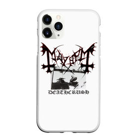 Чехол для iPhone 11 Pro матовый с принтом Mayhem в Екатеринбурге, Силикон |  | black | mayhem | metal | music | rock | skull | блэк | гитара | группа | метал | музыка | рок | череп | электрогитара