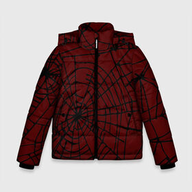 Зимняя куртка для мальчиков 3D с принтом Crimson Web в Екатеринбурге, ткань верха — 100% полиэстер; подклад — 100% полиэстер, утеплитель — 100% полиэстер | длина ниже бедра, удлиненная спинка, воротник стойка и отстегивающийся капюшон. Есть боковые карманы с листочкой на кнопках, утяжки по низу изделия и внутренний карман на молнии. 

Предусмотрены светоотражающий принт на спинке, радужный светоотражающий элемент на пуллере молнии и на резинке для утяжки | counter strike | crimson web | cs go | контр страйк | кримсон веб | кровавая паутина | нож кс го | скины | скины кс го