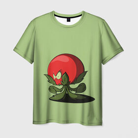 Мужская футболка 3D с принтом Мистер Помидор в Екатеринбурге, 100% полиэфир | прямой крой, круглый вырез горловины, длина до линии бедер | графика | мир растений | овощи | персонаж | помидор | природа | рисунок | томат