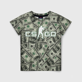 Детская футболка 3D с принтом CS:GO - Franklin | Франклин в Екатеринбурге, 100% гипоаллергенный полиэфир | прямой крой, круглый вырез горловины, длина до линии бедер, чуть спущенное плечо, ткань немного тянется | Тематика изображения на принте: beast | counter | cs | dollar | dollars | easy | ez | franklin | gg | ggwp | global | go | hyper | kill | money | offensive | one | shot | strike | деньги | доллар | доллары | контра | франклин