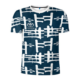 Мужская футболка 3D спортивная с принтом Toyota в Екатеринбурге, 100% полиэстер с улучшенными характеристиками | приталенный силуэт, круглая горловина, широкие плечи, сужается к линии бедра | auto | sport | toyota | авто | автомобили | автомобиль | автомобильные | бренд | внедорожники | легковые | марка | пикапы | спорт | тойота