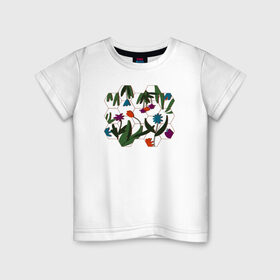 Детская футболка хлопок с принтом Цветочный мир в Екатеринбурге, 100% хлопок | круглый вырез горловины, полуприлегающий силуэт, длина до линии бедер | flowers | природа | растения | цветы