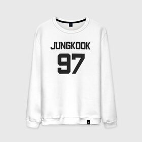 Мужской свитшот хлопок с принтом BTS - Jungkook 97 в Екатеринбурге, 100% хлопок |  | boysband | bts | jungkook | jungkook 97 | k pop | korea | korean | music | бтс | джонгук | к поп | кей поп | корейская | корейский | корея | кпоп | музыка | чонгук