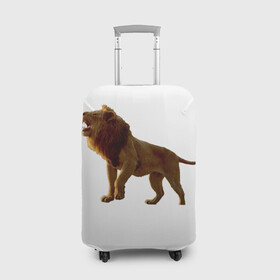 Чехол для чемодана 3D с принтом Король Лев в Екатеринбурге, 86% полиэфир, 14% спандекс | двустороннее нанесение принта, прорези для ручек и колес | disney | king | lion | король | лев