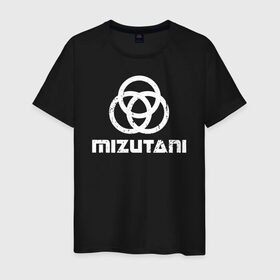Мужская футболка хлопок с принтом MIZUTANI Cyberpunk 2077 в Екатеринбурге, 100% хлопок | прямой крой, круглый вырез горловины, длина до линии бедер, слегка спущенное плечо. | cyberpunk 2077 | hacker | maelstrom | militech | quadra | samurai | sci fi | technology | trauma team | v | будущее | игра | иероглифы | киану ривз | кибер | киберпанк | киборг | киборги | корпорация | лого | милитек | панк | роботы | самурай | т