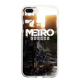 Чехол для iPhone 7Plus/8 Plus матовый с принтом Metro Exodus в Екатеринбурге, Силикон | Область печати: задняя сторона чехла, без боковых панелей | 2033 | exodus | metro | metro 2033 | metro exodus | stalker | апокалипсис | диггер | дигеры | метро | разрушка | эпидемия