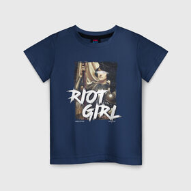 Детская футболка хлопок с принтом Riot girl в Екатеринбурге, 100% хлопок | круглый вырез горловины, полуприлегающий силуэт, длина до линии бедер | 8 march | 8 марта | fem | feminism | flower | rebel girl | riot | woman | в подарок | девочкам | девочке | женские | женщинам | женщине | март | праздник | самая лучшая | фем | феминизм | цветочки | цветы