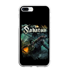 Чехол для iPhone 7Plus/8 Plus матовый с принтом SABATON в Екатеринбурге, Силикон | Область печати: задняя сторона чехла, без боковых панелей | dark | hardcore | heroes | history | metal | music | punk | rock | sabaton | sweden | war | война | герои | история | музыка | рок | сабатон | швеция