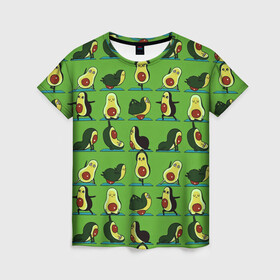Женская футболка 3D с принтом Авокадо | Зарядка в Екатеринбурге, 100% полиэфир ( синтетическое хлопкоподобное полотно) | прямой крой, круглый вырез горловины, длина до линии бедер | avocado | food | fruit | pattern | vegan | vegetarian | авокадо | веган | вегетарианство | еда | зарядка | зелёная | паттерн | правильное питание | спорт | физра | фрукт | фрукты