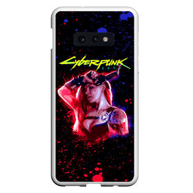 Чехол для Samsung S10E с принтом Cyberpunk 2077 девушка в Екатеринбурге, Силикон | Область печати: задняя сторона чехла, без боковых панелей | cyberpunk 2077 | hacker | maelstrom | militech | quadra | samurai | sci fi | technology | trauma team | v | будущее | игра | иероглифы | киану ривз | кибер | киберпанк | киборг | киборги | корпорация | лого | милитек | панк | роботы | самурай | т